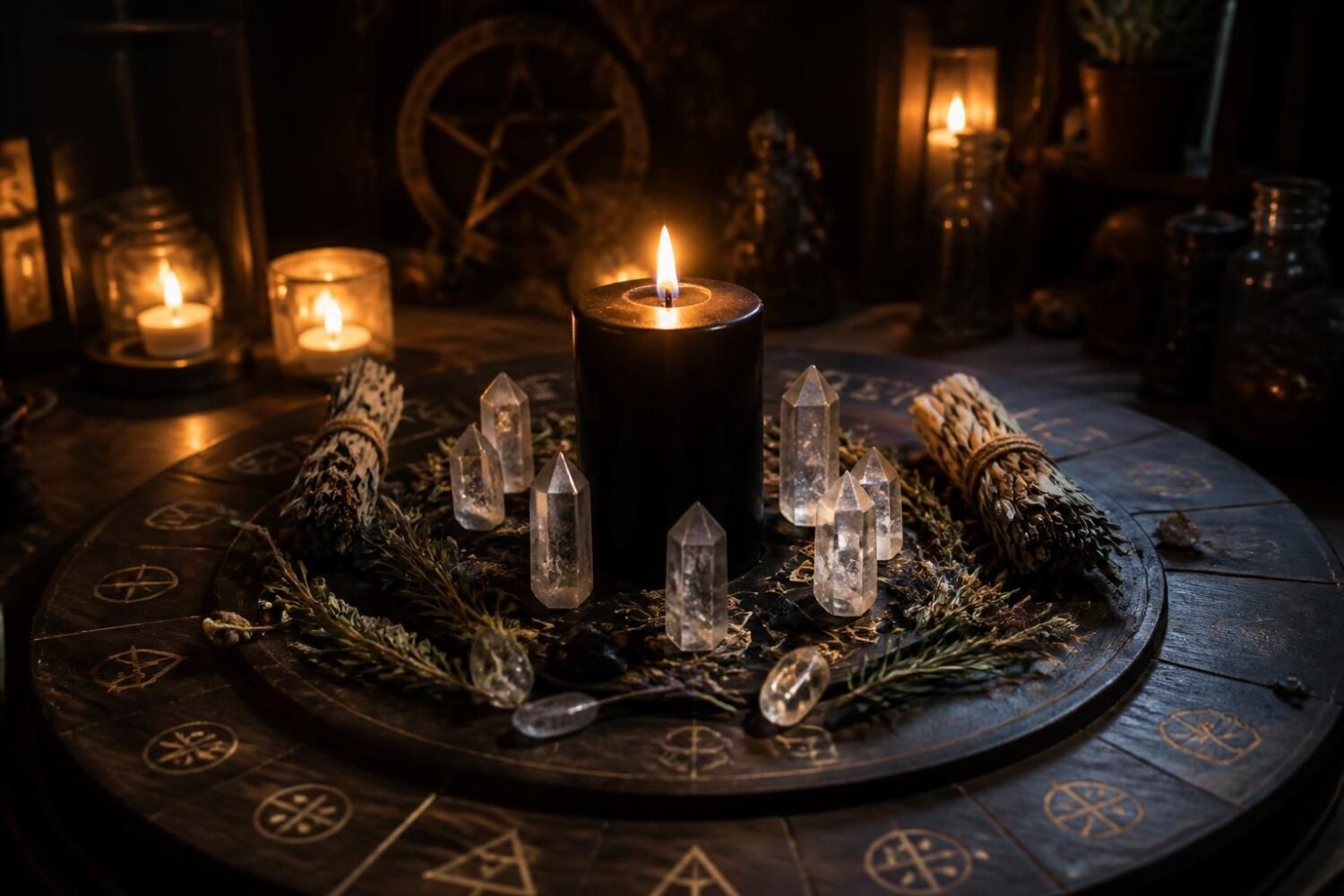 Bougie noire : signification spirituelle, protection et purification