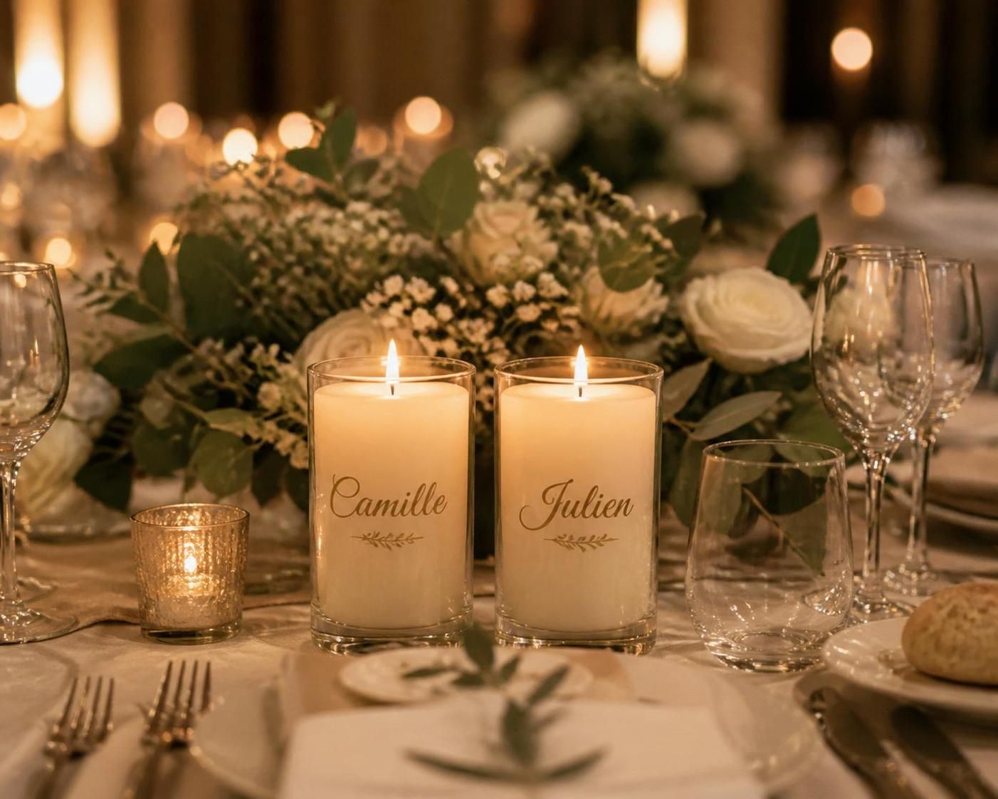 découvrez nos bougies personnalisables idéales pour mariage, baptême ou cadeau d'entreprise. offrez un souvenir unique et élégant adapté à chaque occasion spéciale.