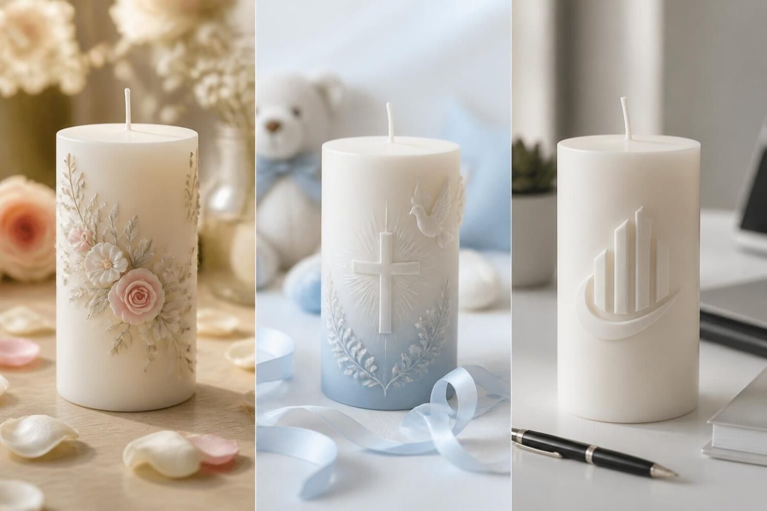 Bougie personnalisable : mariage, baptême ou cadeau d&rsquo;entreprise