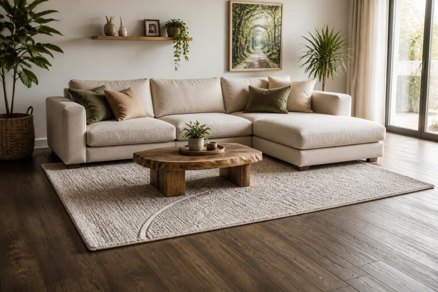 Comment placer un tapis sous un canapé d&rsquo;angle ?