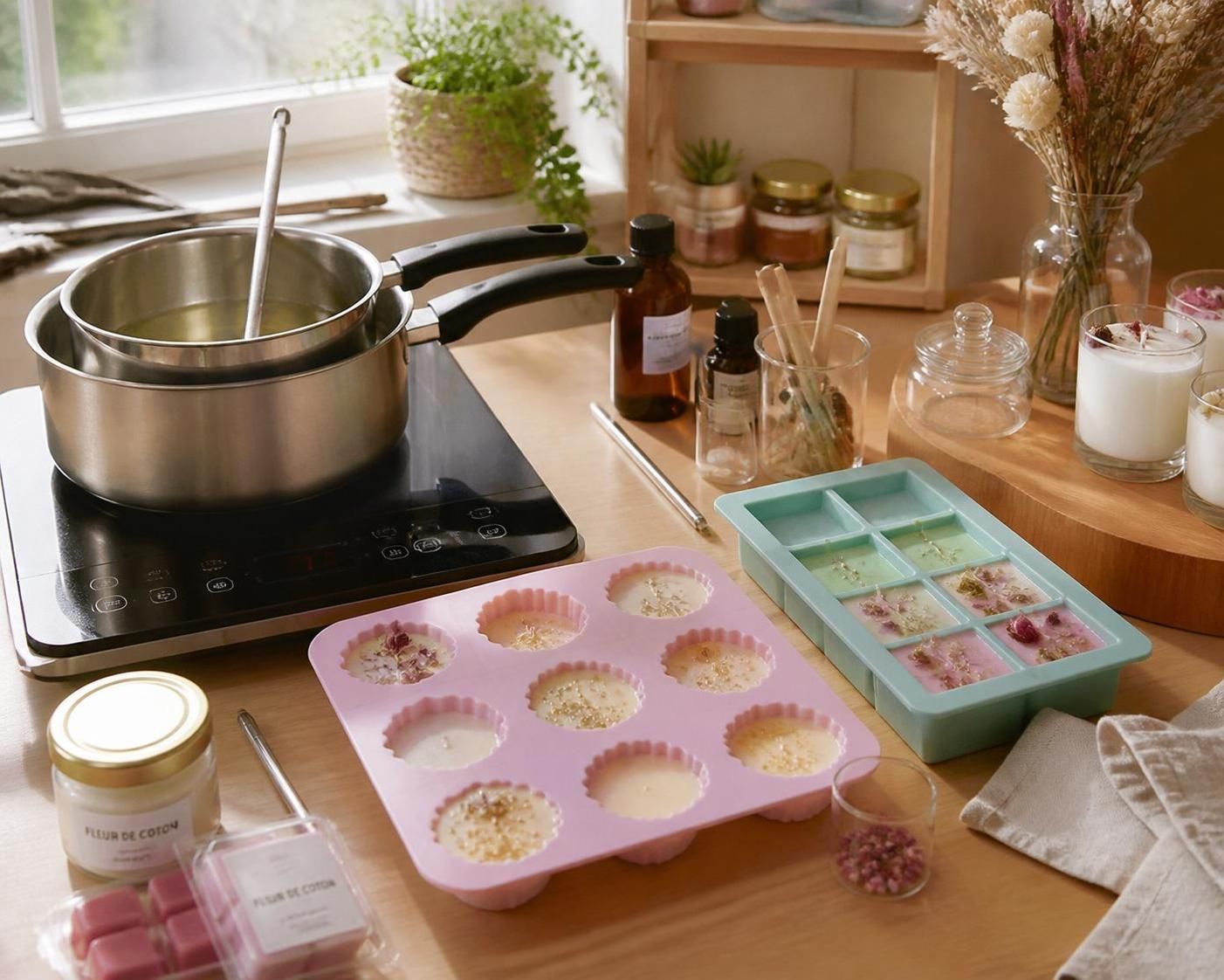 découvrez tous les matériaux essentiels pour créer vos propres bougies et fondants parfumés faits maison. qualité, variété et conseils pour réussir vos créations parfumées.