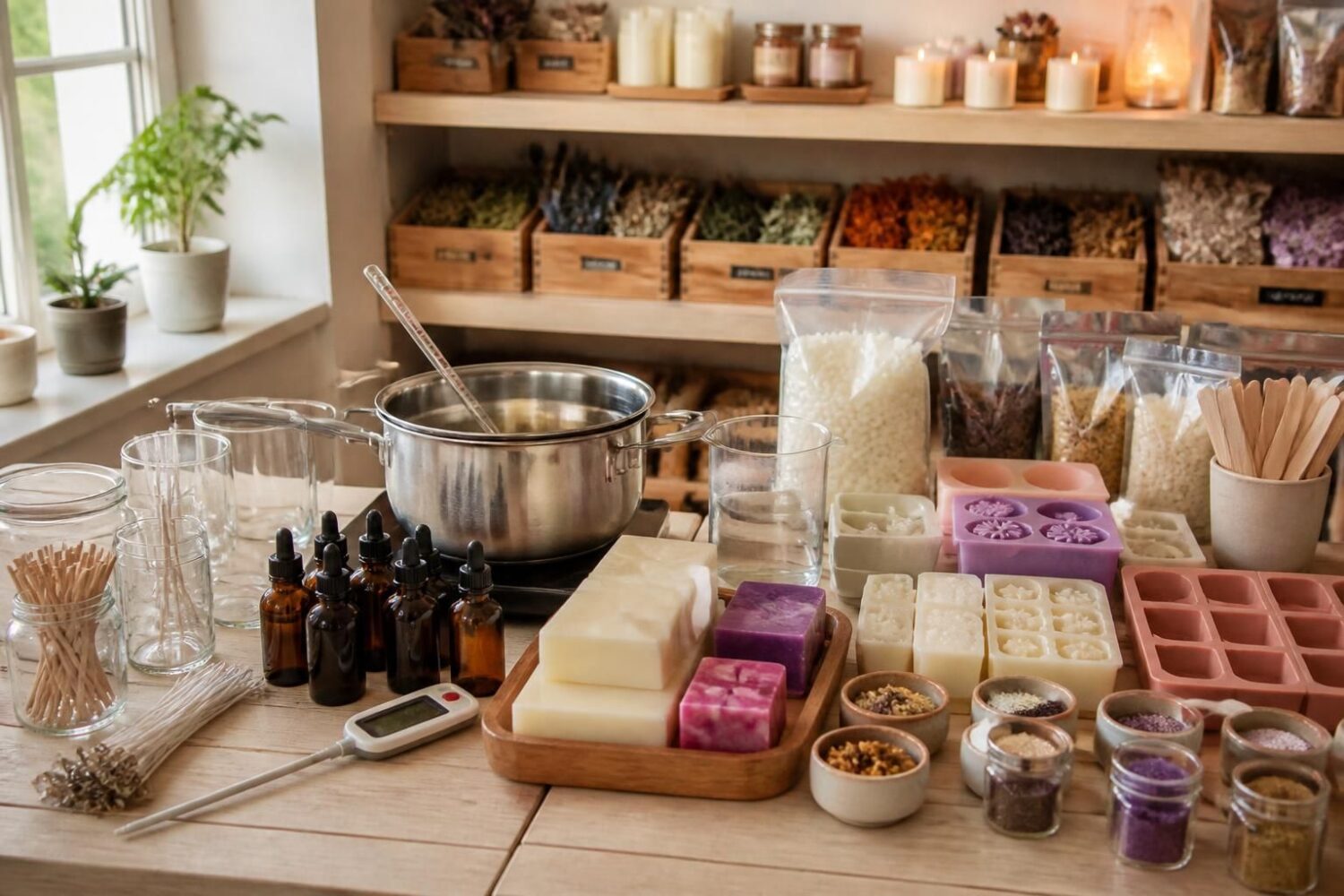 Créa bougies : le matériel pour fabriquer bougies et fondants parfumés