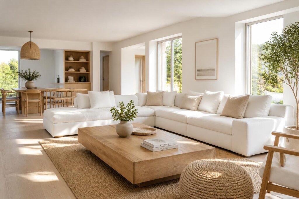 découvrez comment associer le blanc et le bois pour créer un intérieur naturel, lumineux et chaleureux, parfait pour une décoration élégante et apaisante.