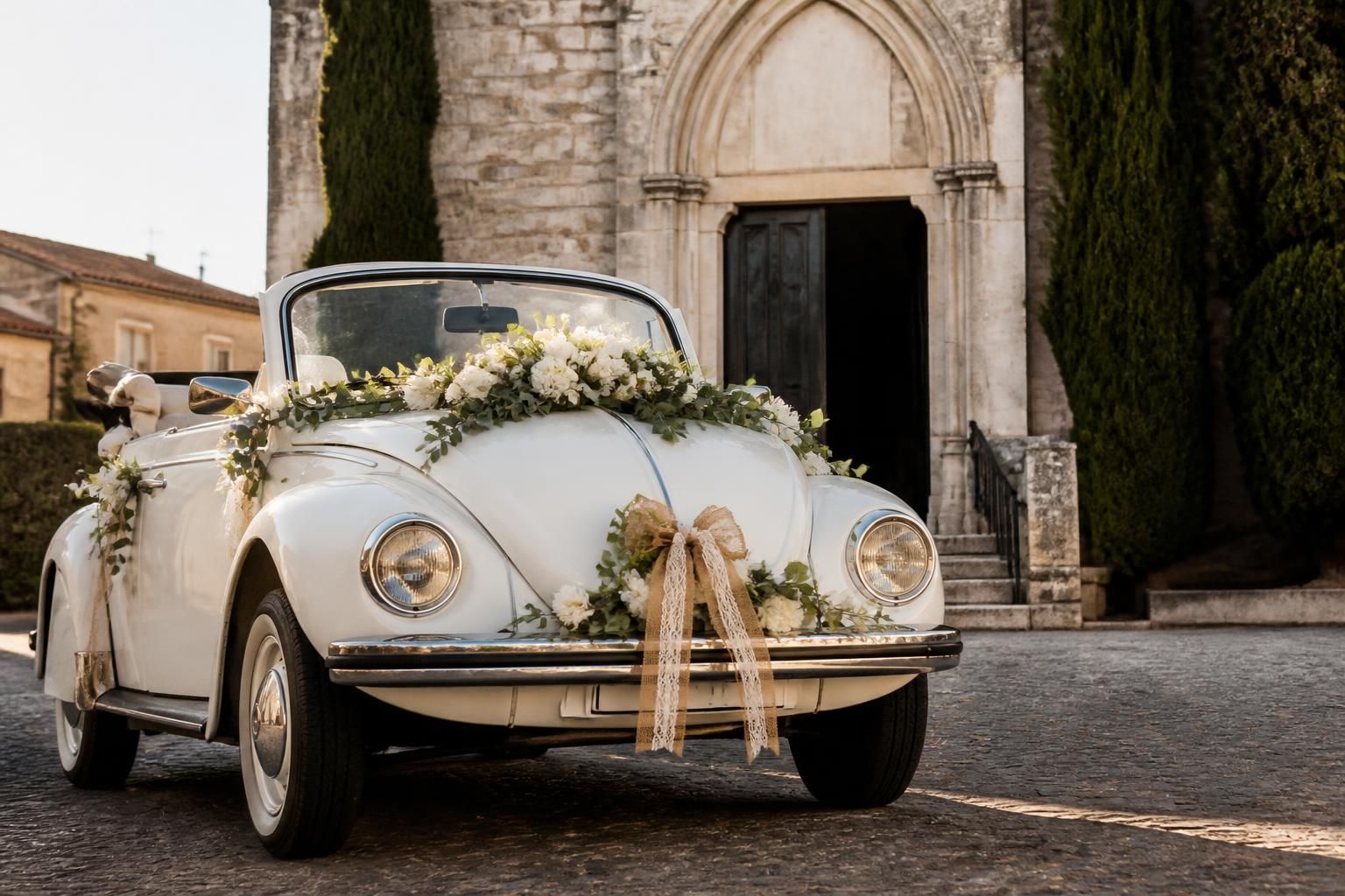 découvrez comment décorer la voiture des mariés avec des fleurs fraîches et des kits spécialement conçus pour rendre ce moment unique et mémorable.