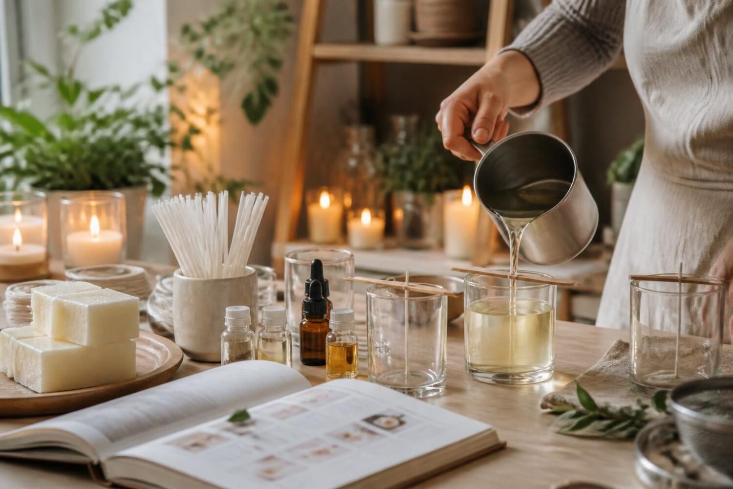 Fabriquer ses bougies maison avec un kit DIY de démarrage