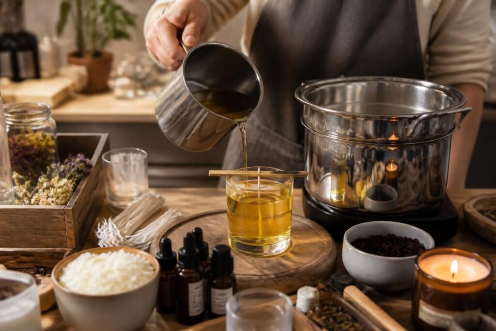 apprenez à faire fondre la cire efficacement pour créer vos propres bougies maison, étape par étape, pour des créations personnalisées et parfumées.