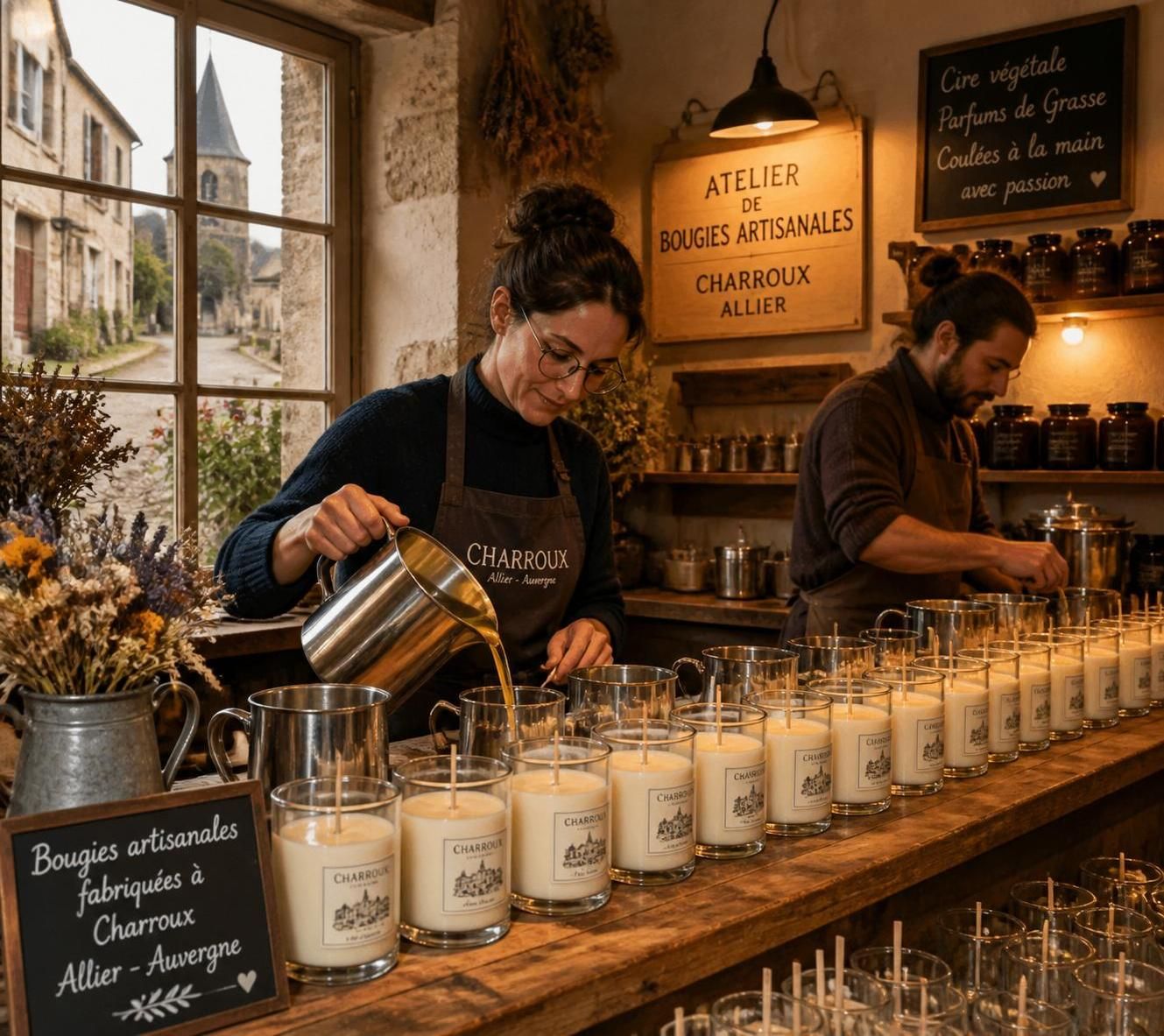 découvrez les bougies de charroux, l'artisanat parfumé d'un charmant village d'allier alliant tradition et senteurs authentiques pour une ambiance unique.
