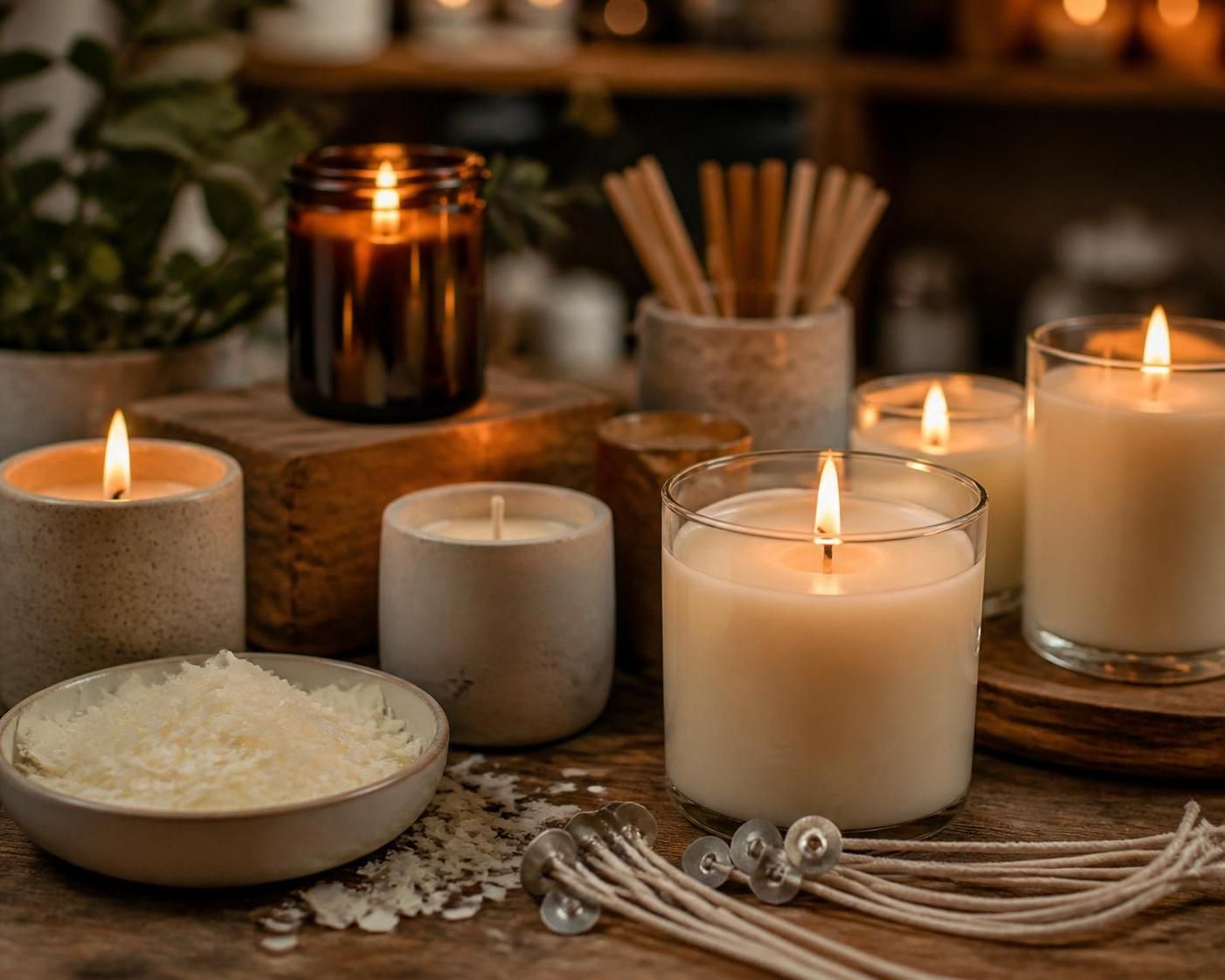 découvrez mondo bougies, votre spécialiste pour confectionner des bougies artisanales à la cire de soja naturelle et écologique.