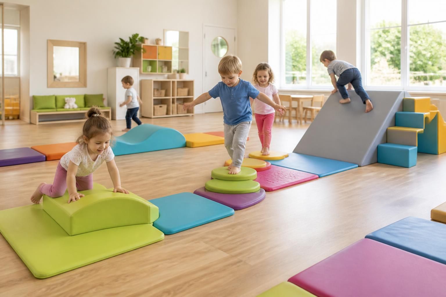 découvrez la gamme wesco de tapis motricité, spécialement conçue pour les espaces enfants, alliant sécurité, confort et stimulation pour un développement optimal.